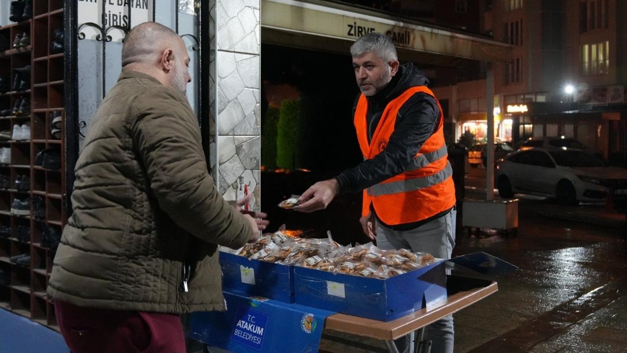 Atakum Belediyesi'nden vatandaşlara kandil simidi