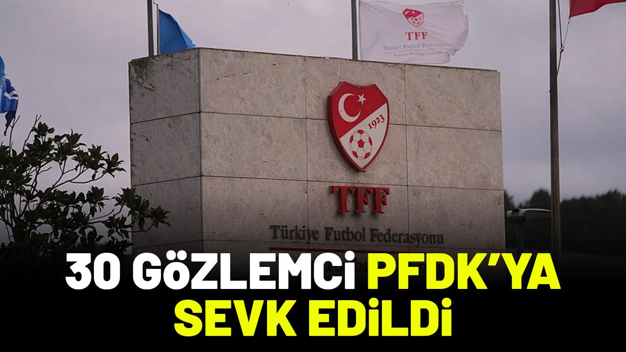 Bahis soruşturması devam ediyor! 30 gözlemci PFDK'ya sevk edildi