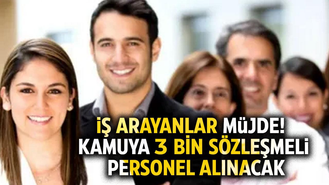 Bakan Göktaş duyurdu! 3 bin sözleşmeli personel alınacak