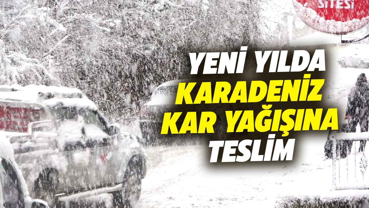 Bakanlık uyardı! Yeni yılda karlı hava geliyor, Karadeniz kar yağışına teslim oluyor