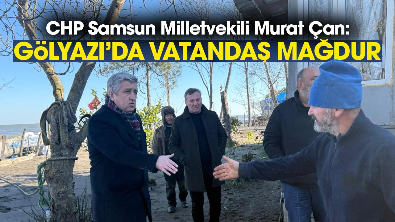 CHP Samsun Milletvekili Murat Çan'dan elektrik hizmeti kesilen Gölyazı Mahallesi'ne ziyaret