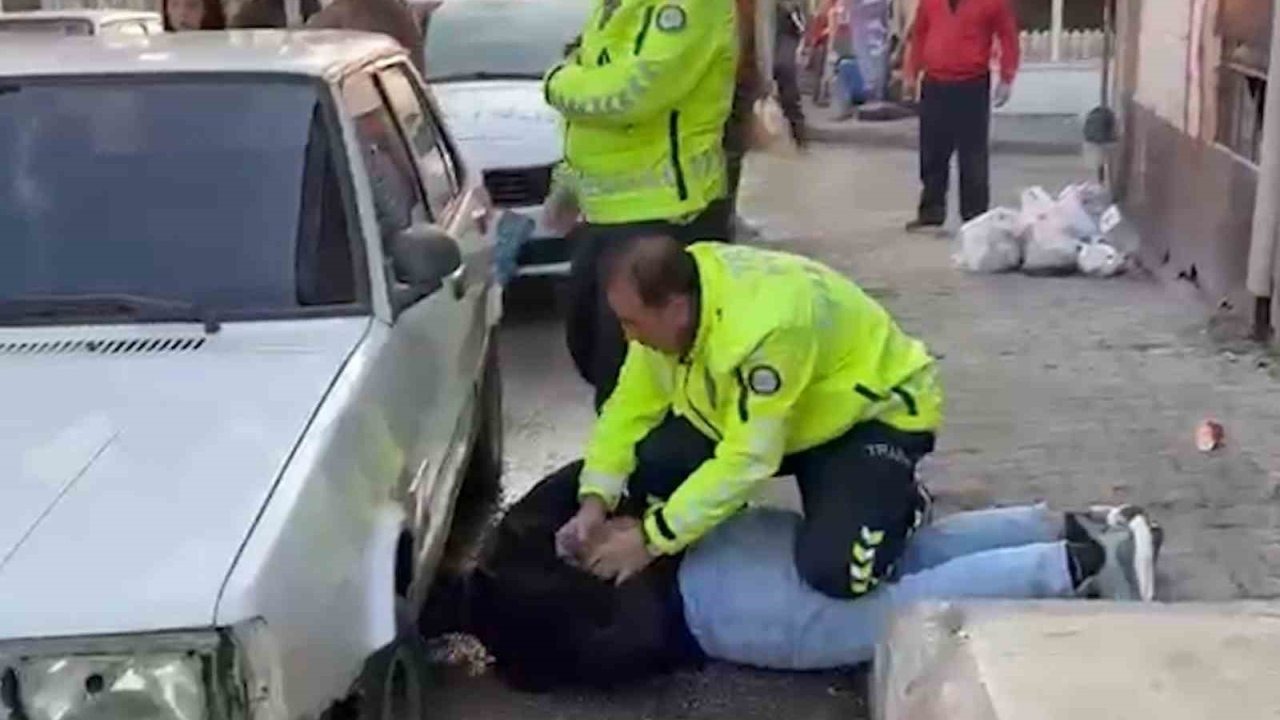 Film sahnelerini aratmayan anlar, polis böyle etkisiz hale getirdi