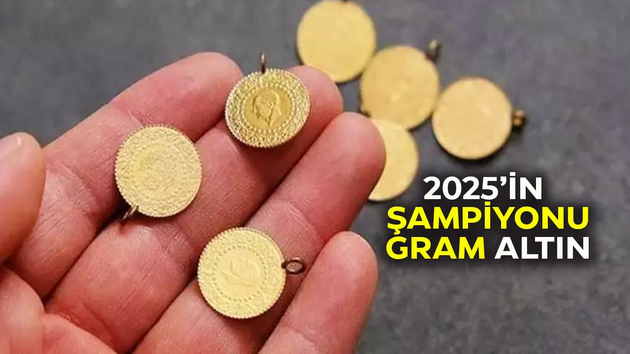 Gram altın 2025 yılında en fazla kazandıran yatırım oldu