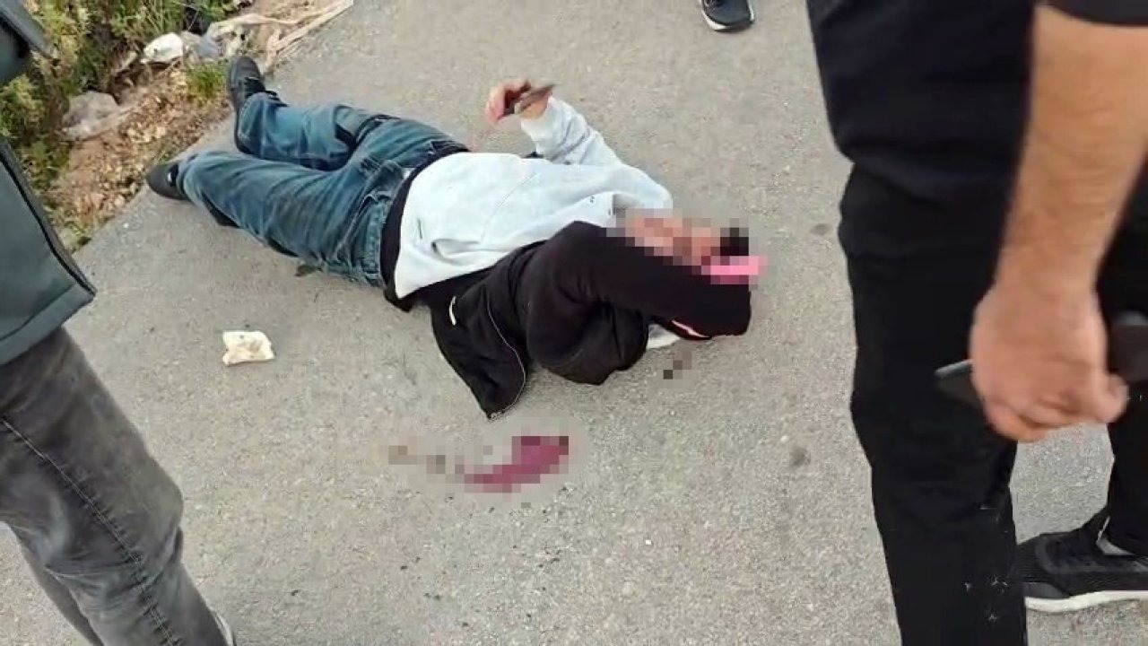 Husumetlileriyle karşılaşan genç bıçaklandı