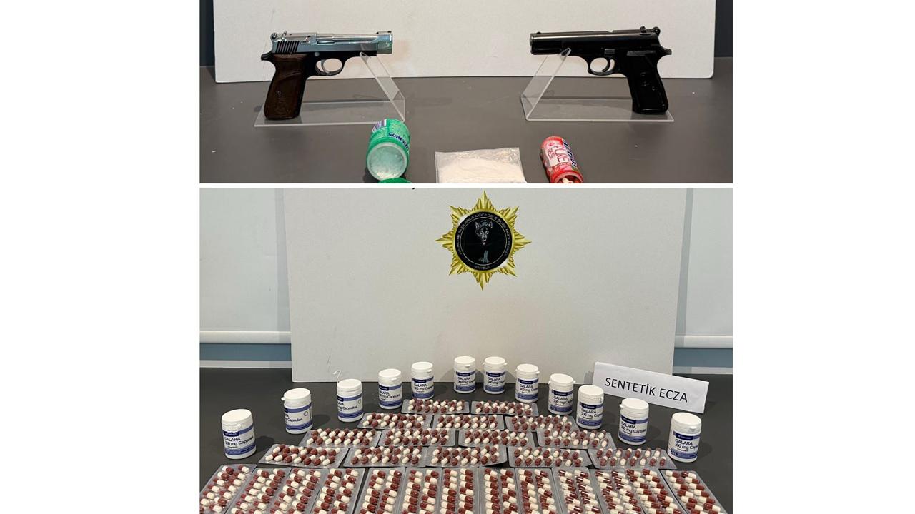 İlkadım ve Canik’te narkotik operasyon! Uyuşturucu ve silahlar ele geçirildi