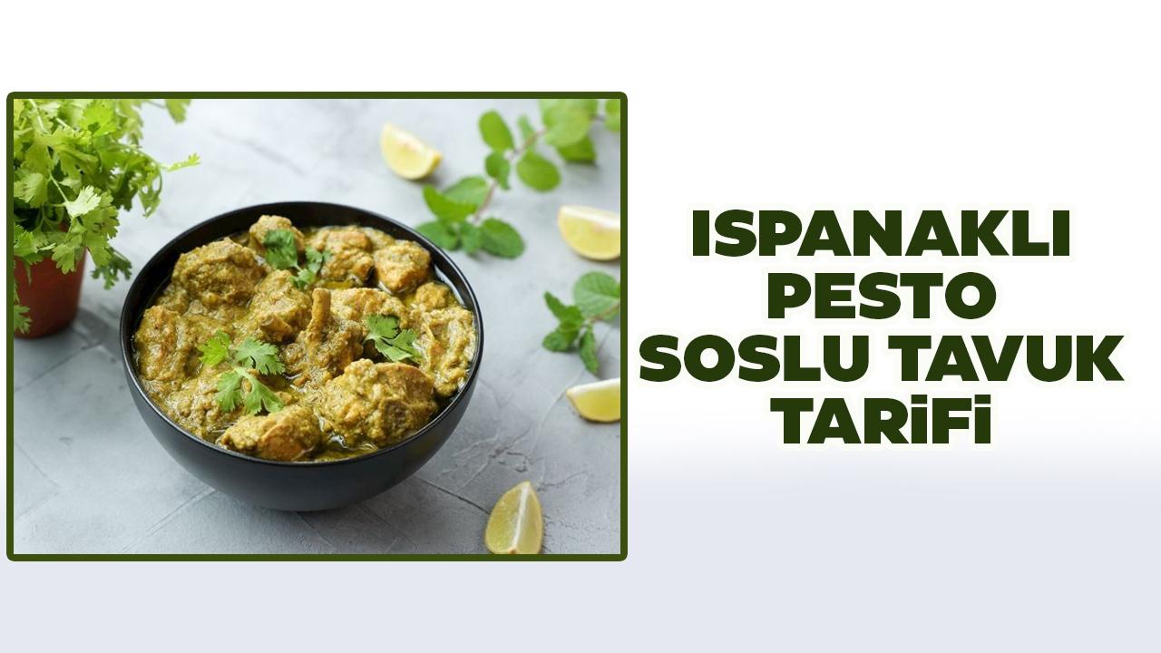 Ispanaklı pesto soslu tavuk tarifi