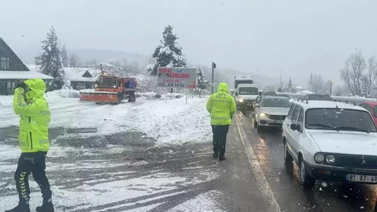 Kar yağışı kaza getirdi