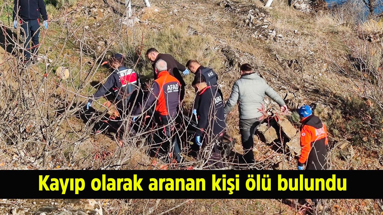 Kayıp olarak aranan kişi ölü bulundu