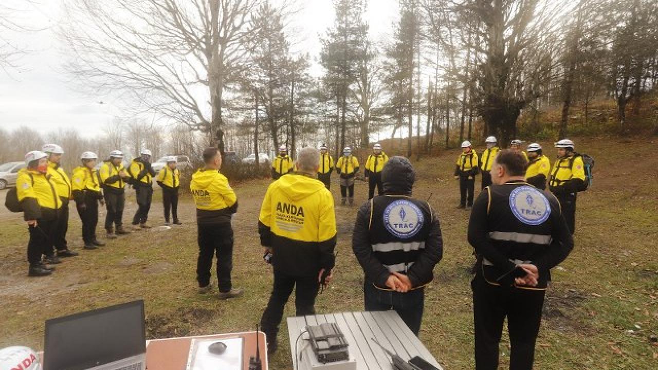 Kocadağ'da arama kurtarma tatbikatı