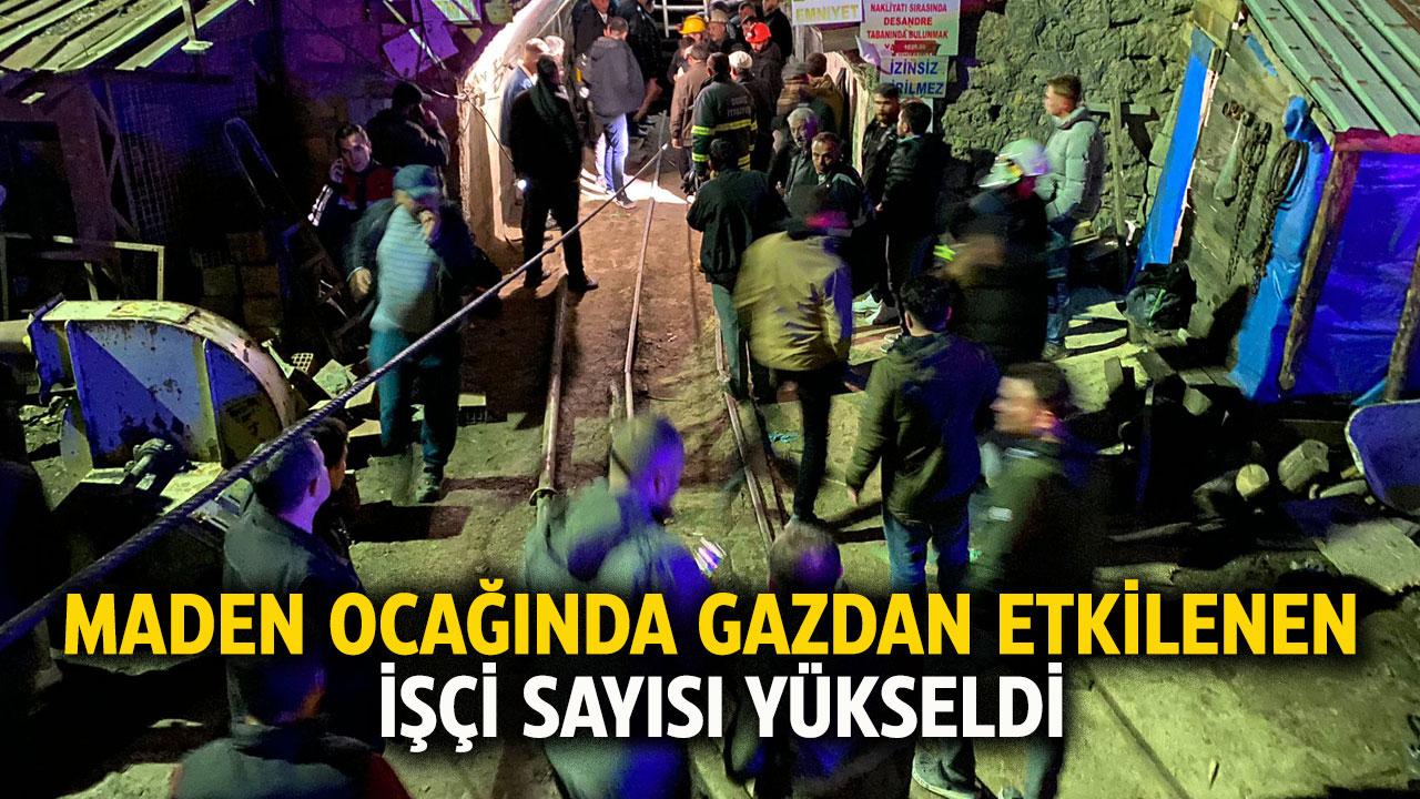 Maden ocağında gazdan etkilenen işçi sayısı 15'e yükseldi