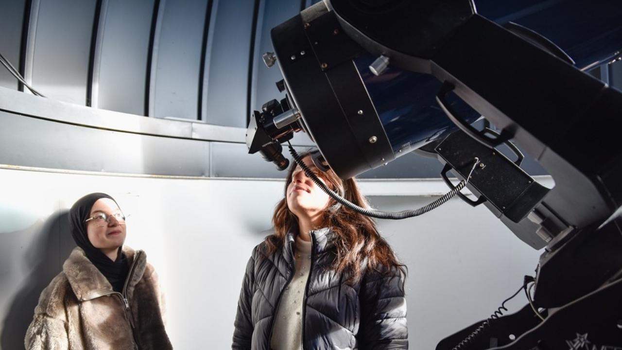 OMÜ’de öğrenciler astronomi hakkında bilgilendi