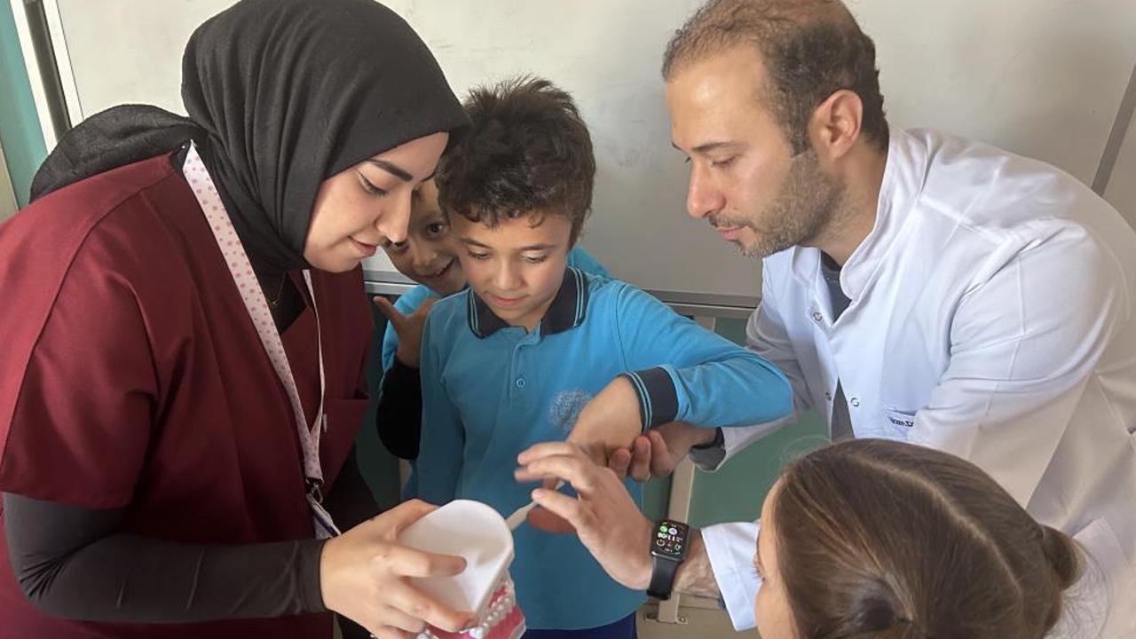 OMÜ'den minik kalplere sağlık dokunuşu