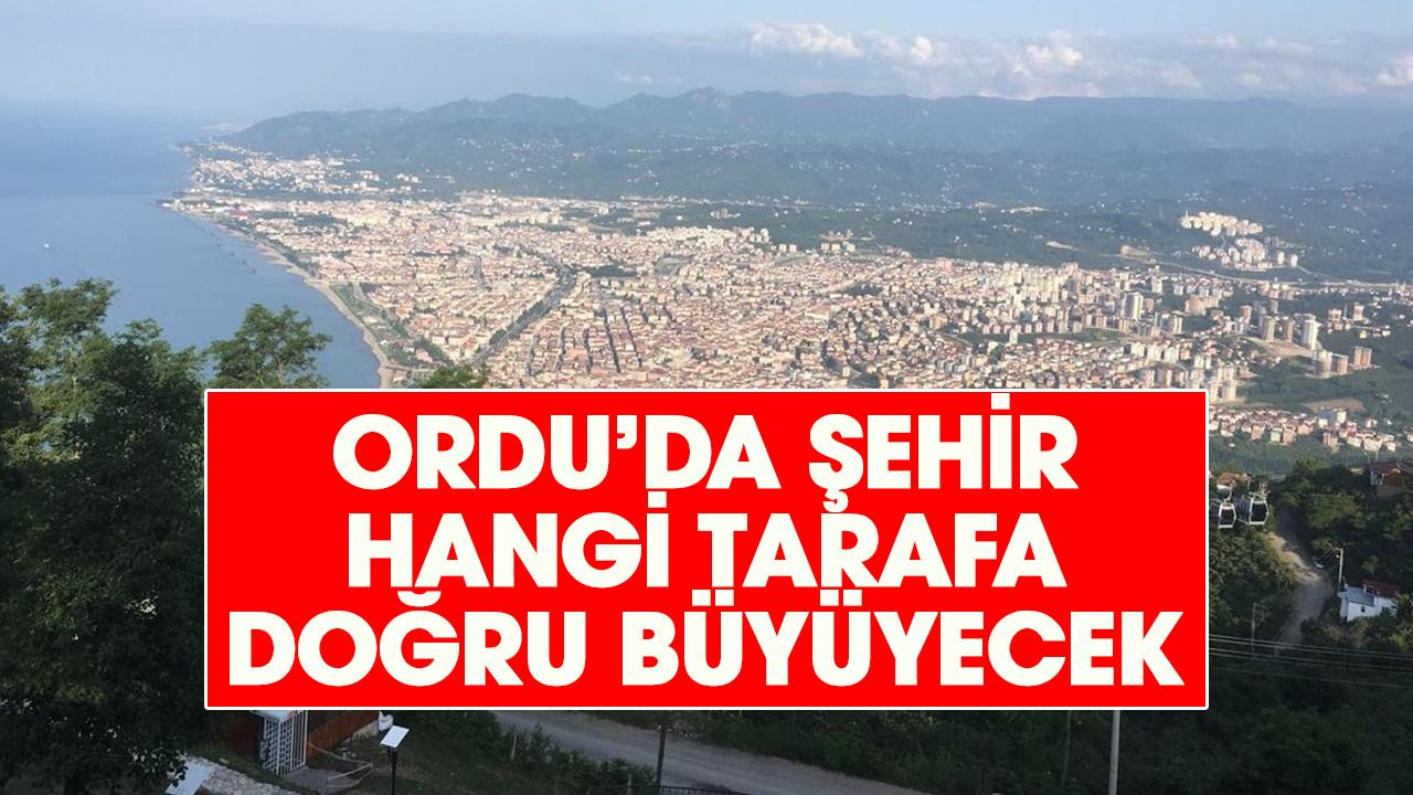 Ordu'nun gelecekte şehir ne tarafa doğru büyüyecek belli oldu
