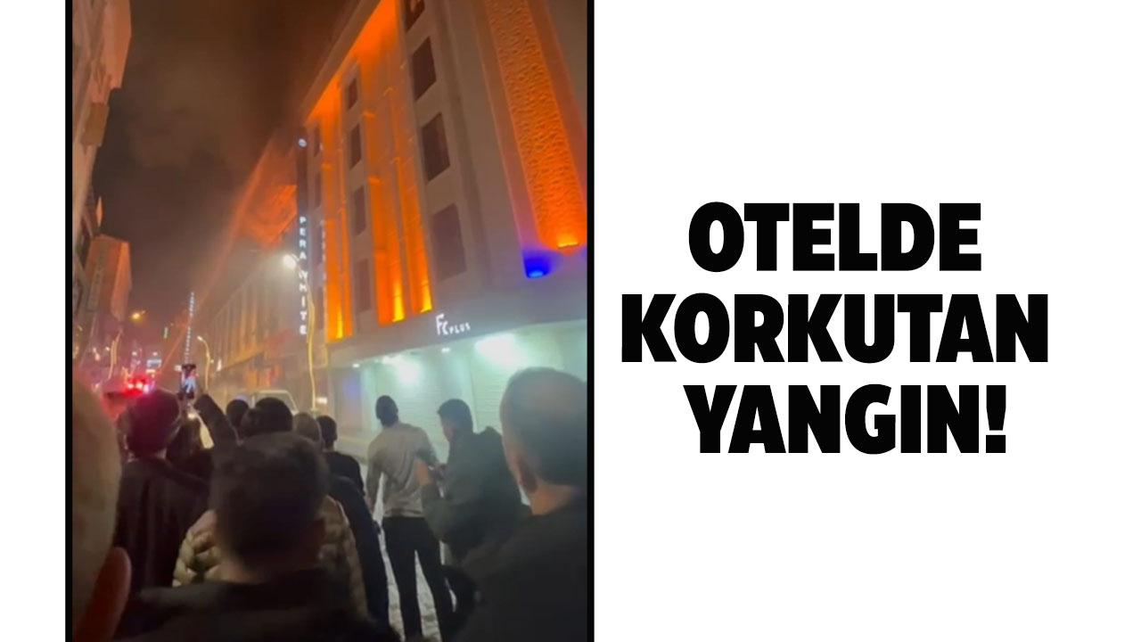 Otelde korkutan yangın