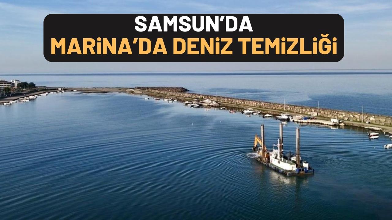 Samsun Kurupelit Marina’da deniz temizliği