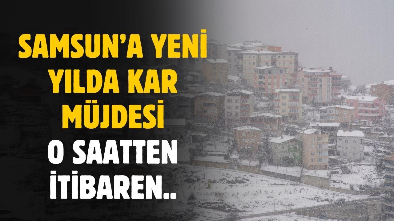Samsun'a yeni yılda kar geliyor işte tahmini kar ölçüsü ortaya çıktı