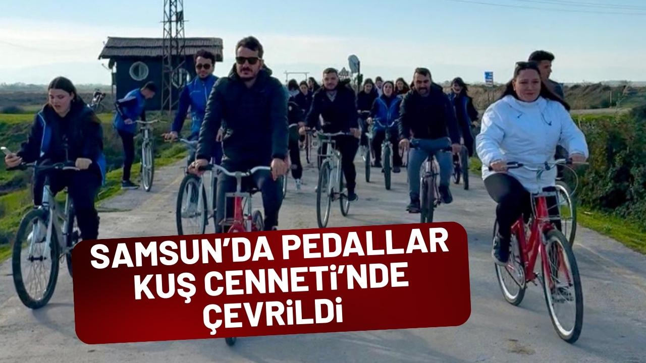 Samsun'da Gönüllü Yeşil Pedallar Azalan Karbon İzi etkinliği düzenlendi