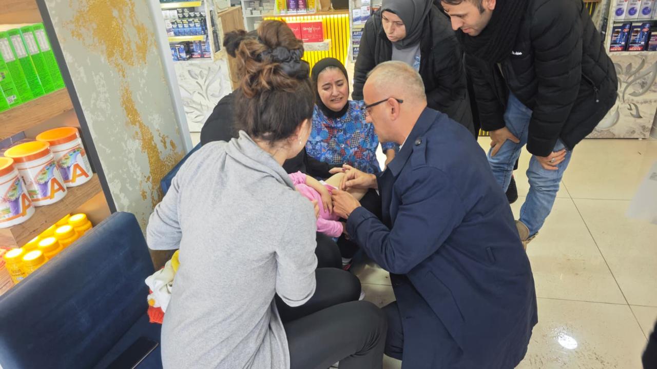 Samsun'da havale geçiren bebeğe ilk müdahaleyi Yakakent Belediye Başkanı Şerafettin Aydoğdu yaptı