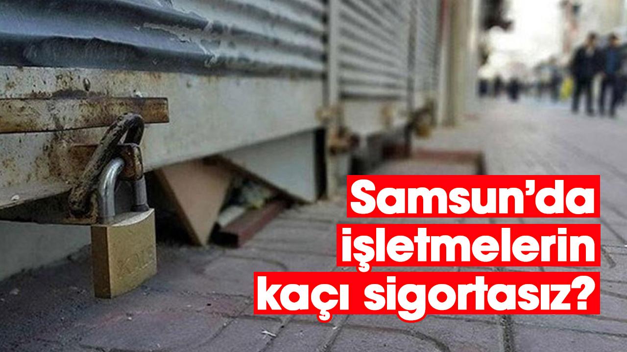Samsun’da işletmelerin kaçı sigortasız?