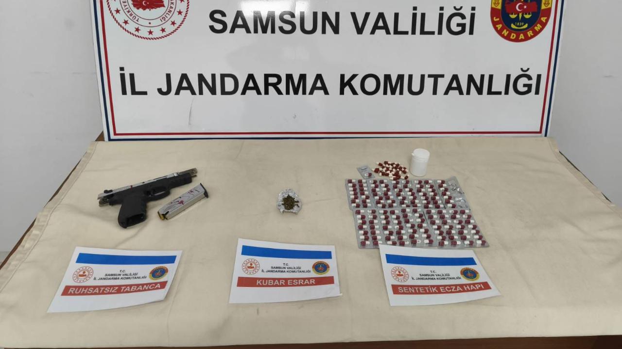 Samsun’da jandarmadan uyuşturucu operasyonu!