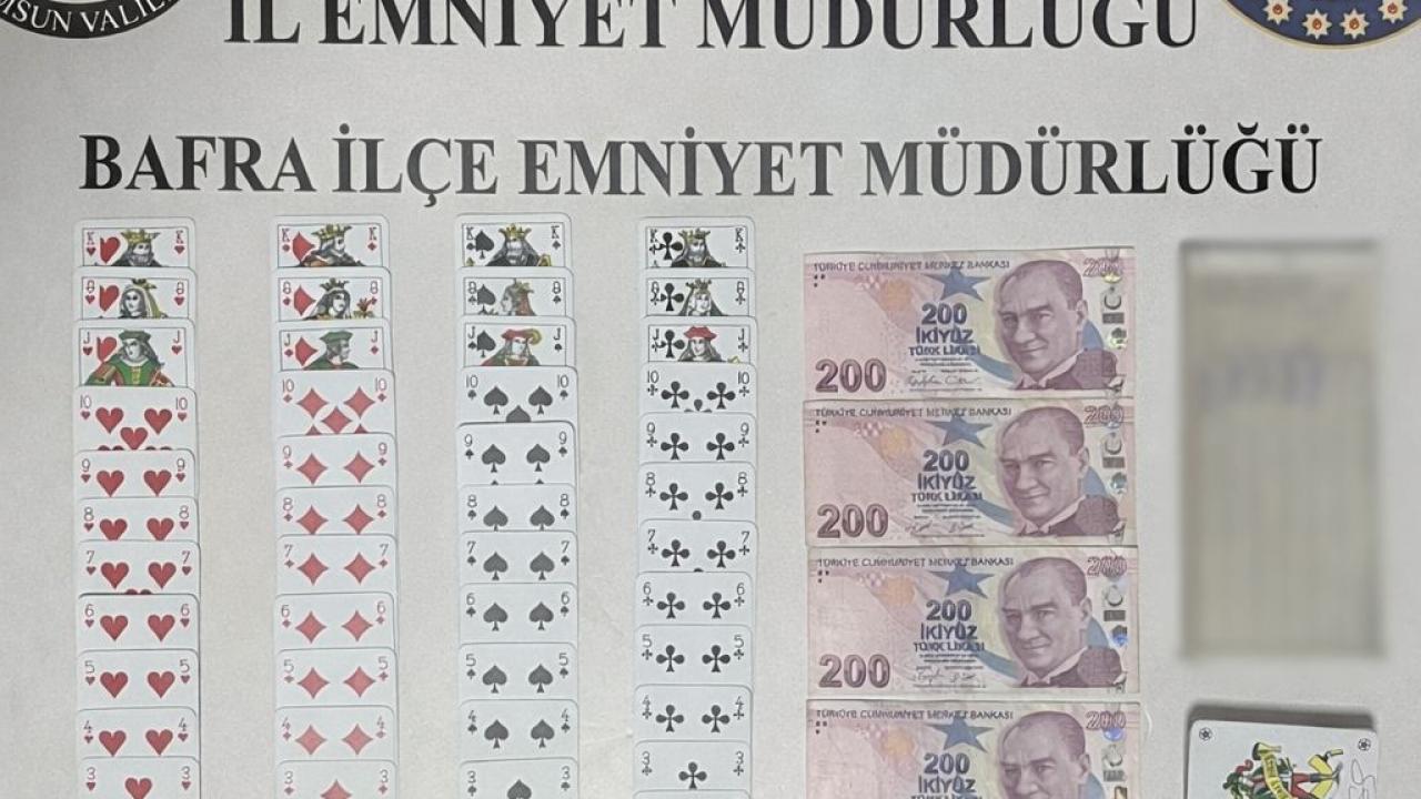 Samsun'da kumar oynayan 3 kişiye ceza!