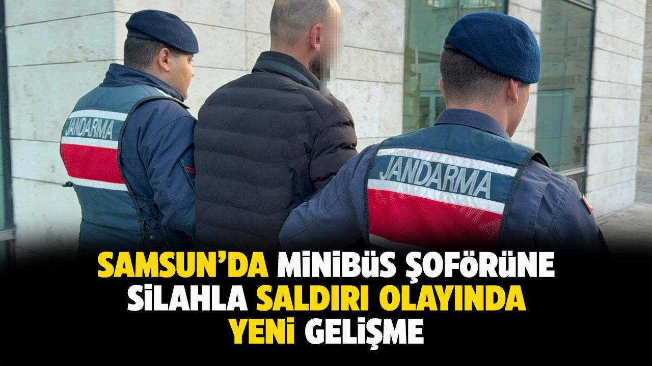 Samsun'da minibüs şoförüne silahlı saldırı olayında yeni gelişme