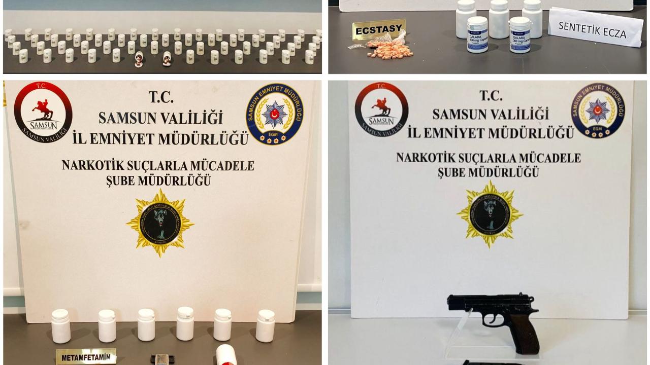 Samsun'da narkotik operasyonu! Yüklü miktarda uyuşturucu yakalandı