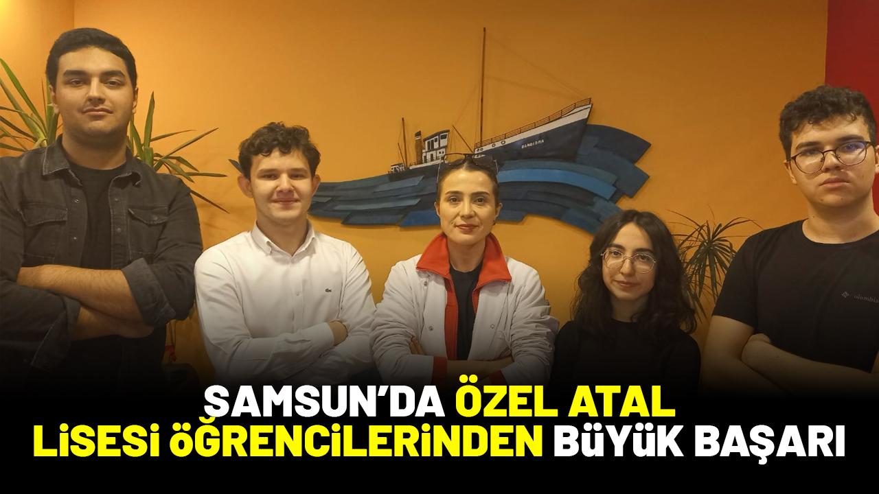 Samsun'da Özel ATAL Lisesi öğrencilerinden matematik olimpiyatlarında önemli başarı