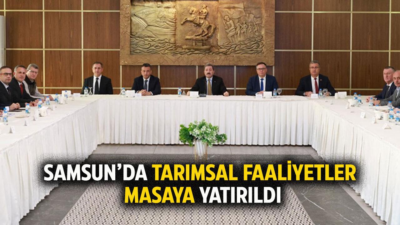 Samsun'da tarımsal faaliyetler masaya yatırıldı