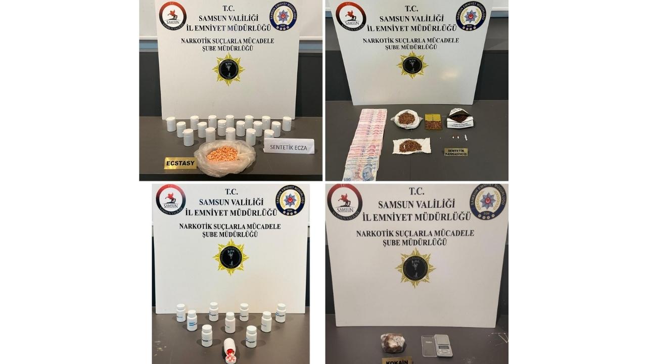 Samsun’da uyuşturucu operasyon: 6 şahsa adli işlem yapıldı