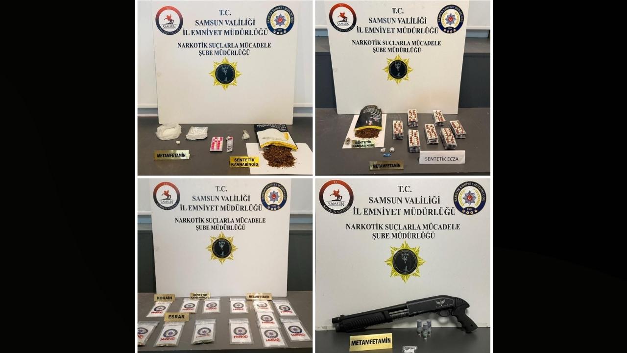 Samsun'da uyuşturucu operasyonu: 9 gözaltı