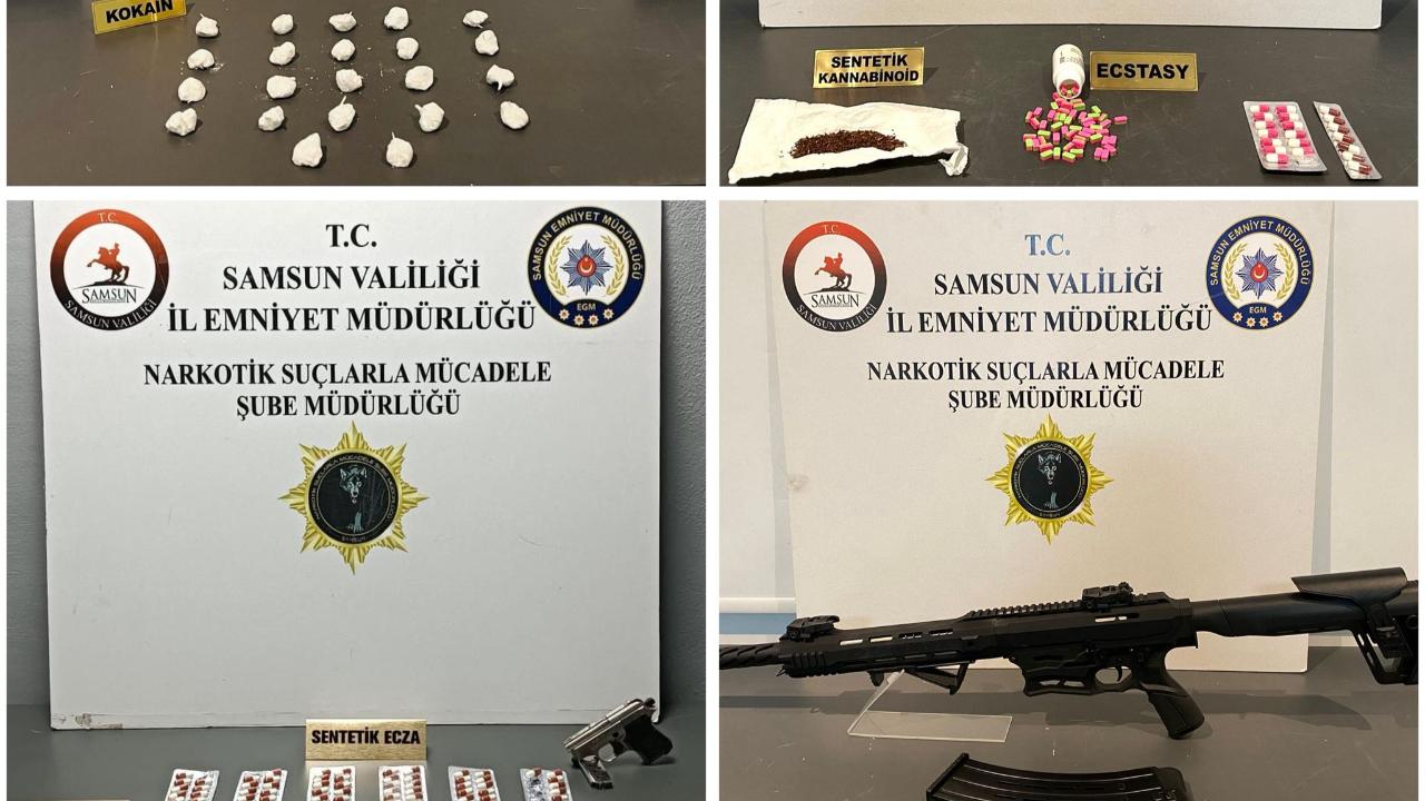 Samsun'da uyuşturucu operasyonunda 6 kişi gözaltına alındı