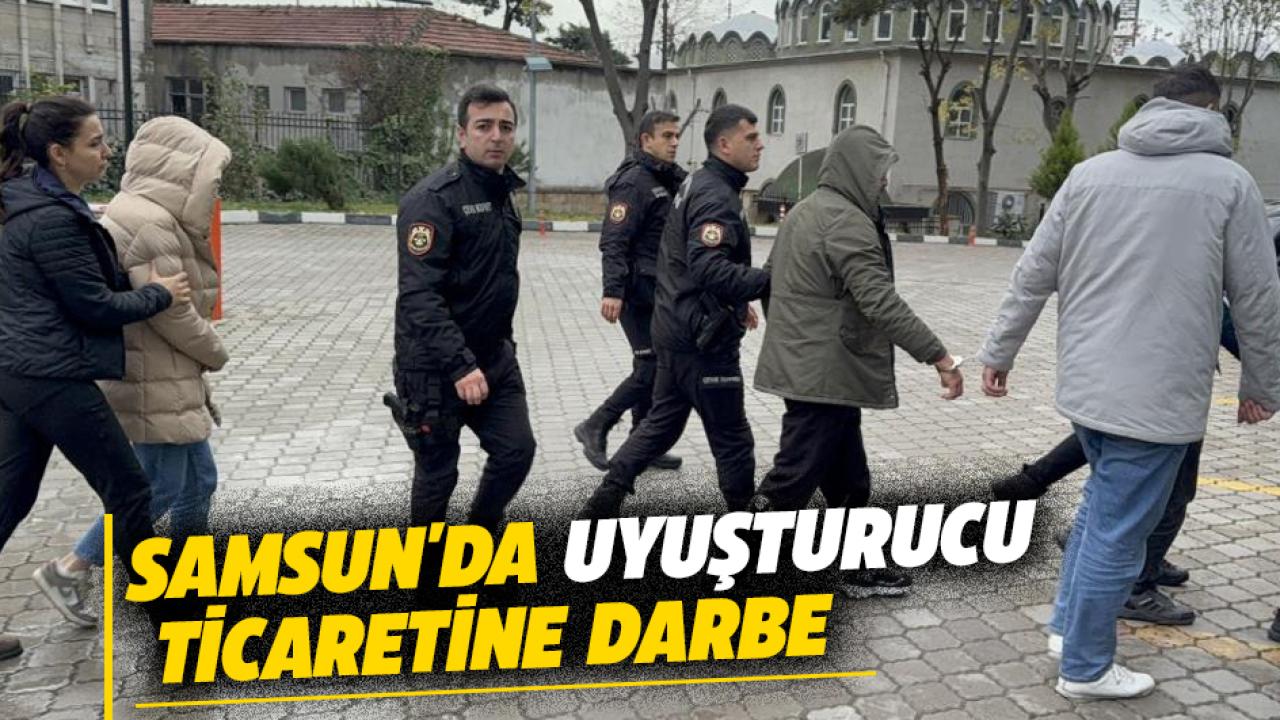 Samsun'da uyuşturucu ticaretine darbe! 7 kişi adliyede