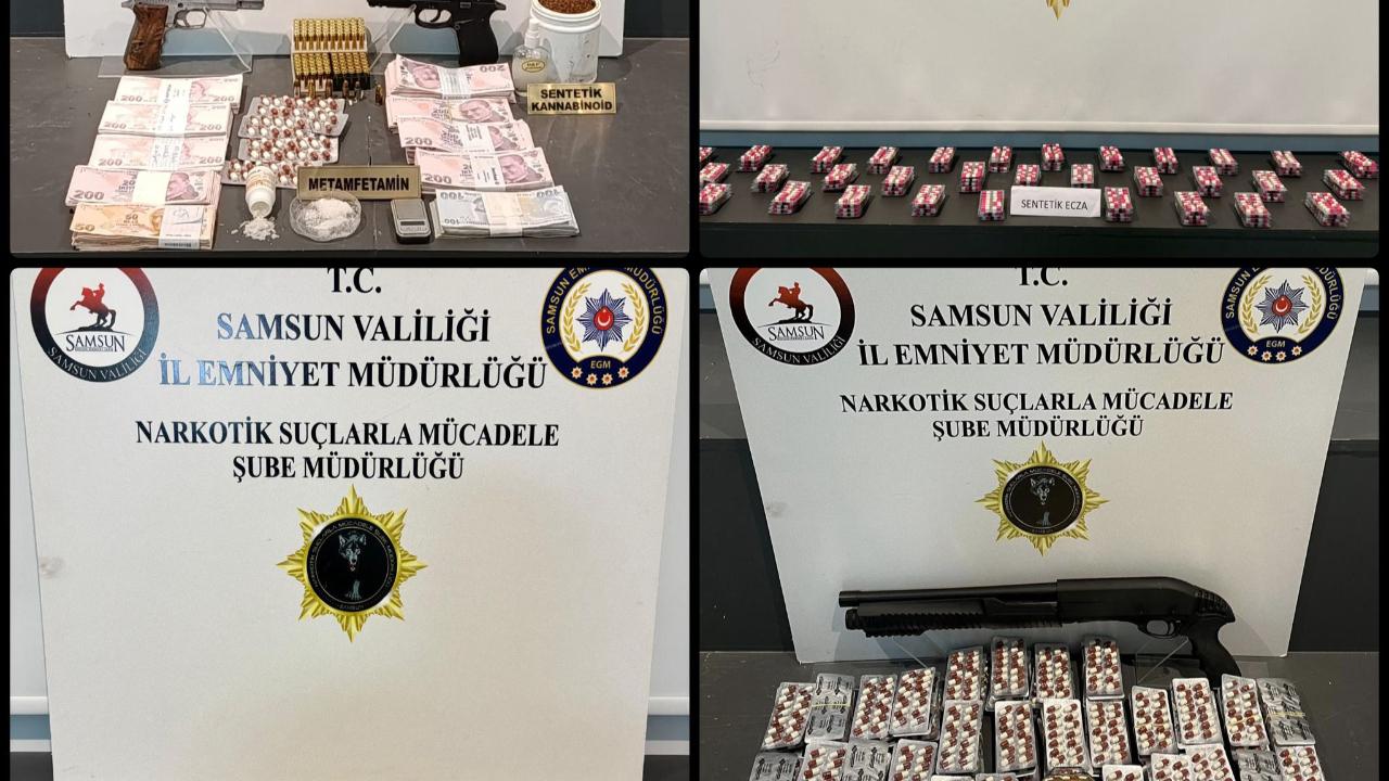 Samsun’da uyuşturucuya geçit yok! 7 şüpheli yakalandı