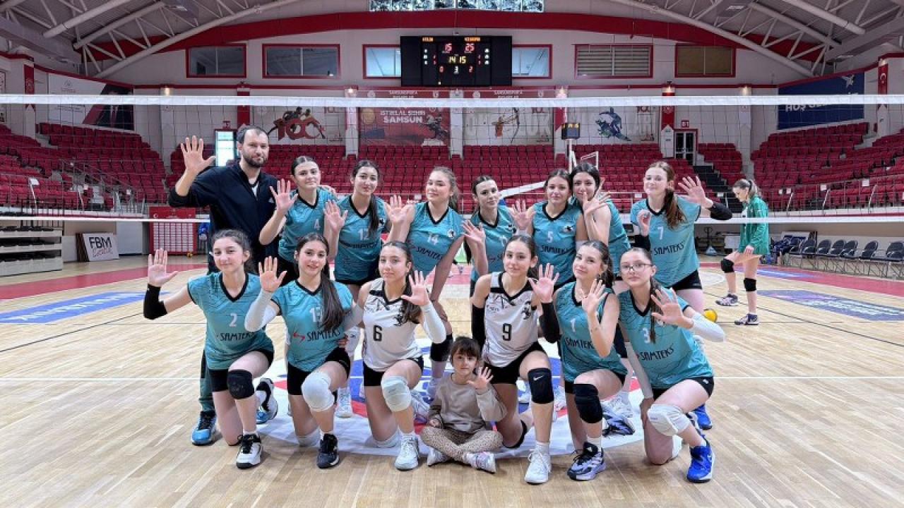 Samsun'da Vezirköprülü voleybolcular finalde
