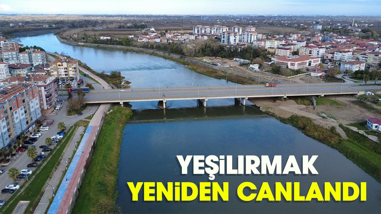 Samsun'da Yeşilırmak Nehri yeniden canlandı