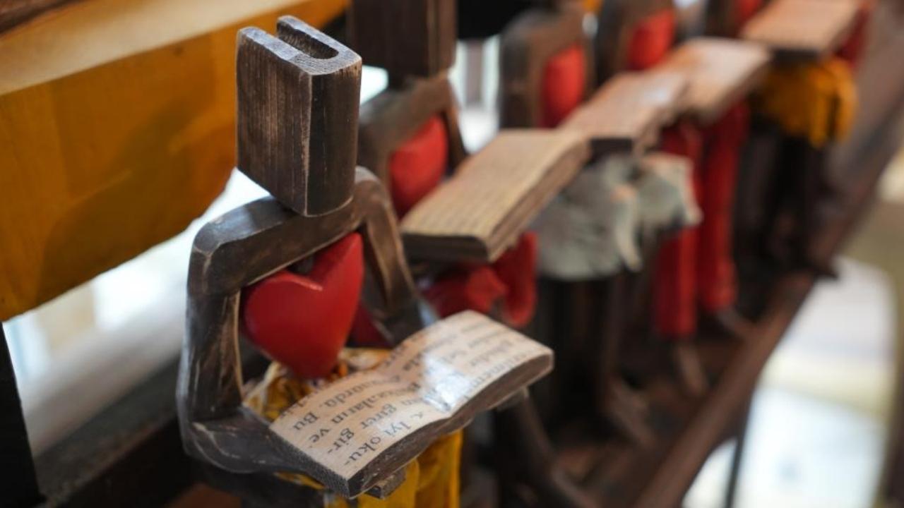 Samsunlu ahşap ustasından Tahta Yürek doğdu