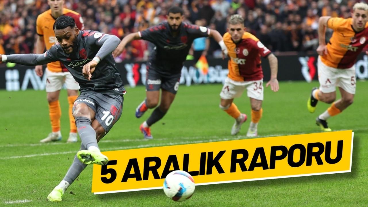 Samsunspor 5 Aralık tarihinde kaç galibiyet, beraberlik ve mağlubiyet aldı?