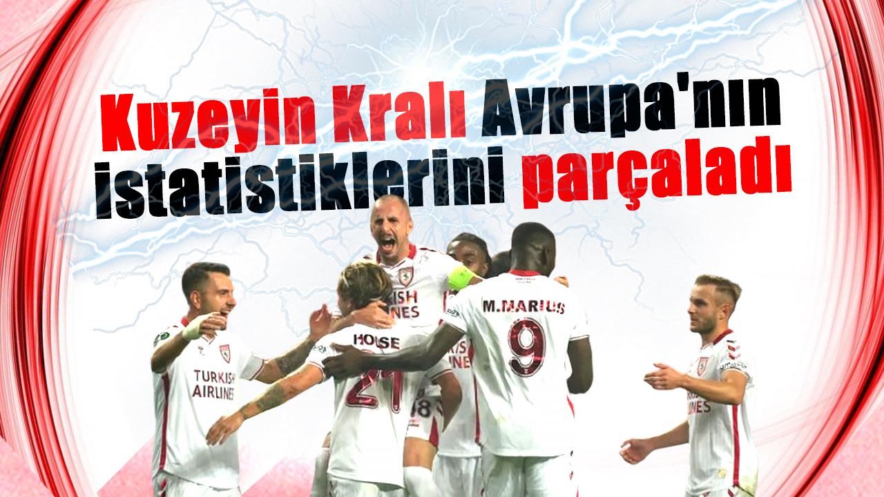 Samsunspor, AEK Atina'ya göre hücumda daha verimli! Kuzeyin Kralı Avrupa'nın istatistikleri parçaladı