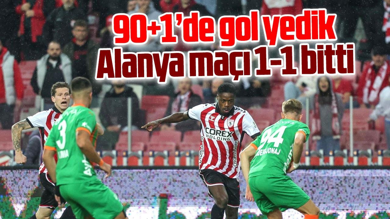 Samsunspor Alanyaspor berabere kaldı