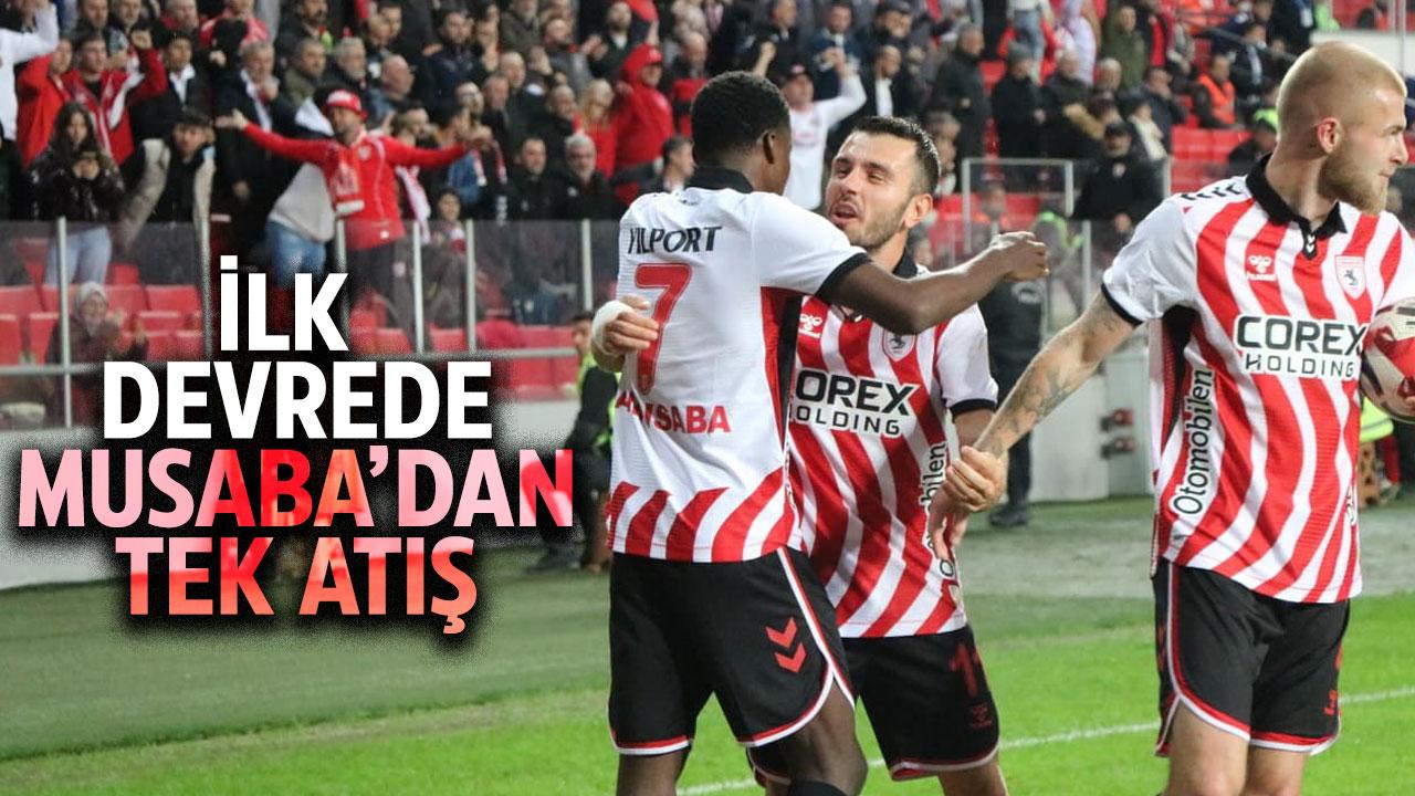 Samsunspor Alanyaspor karşısında ilk devreyi 1-0 önde tamamladı