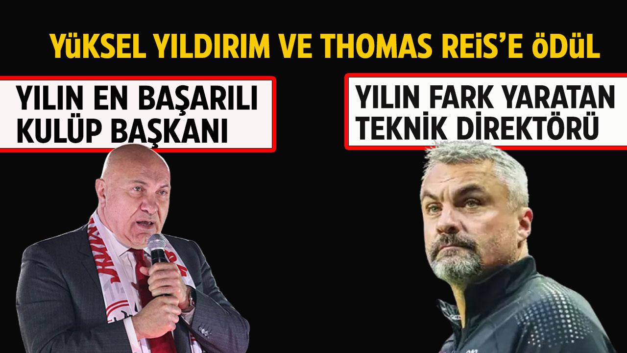 Samsunspor Başkanı Yıldırım ve Reis'e ödül