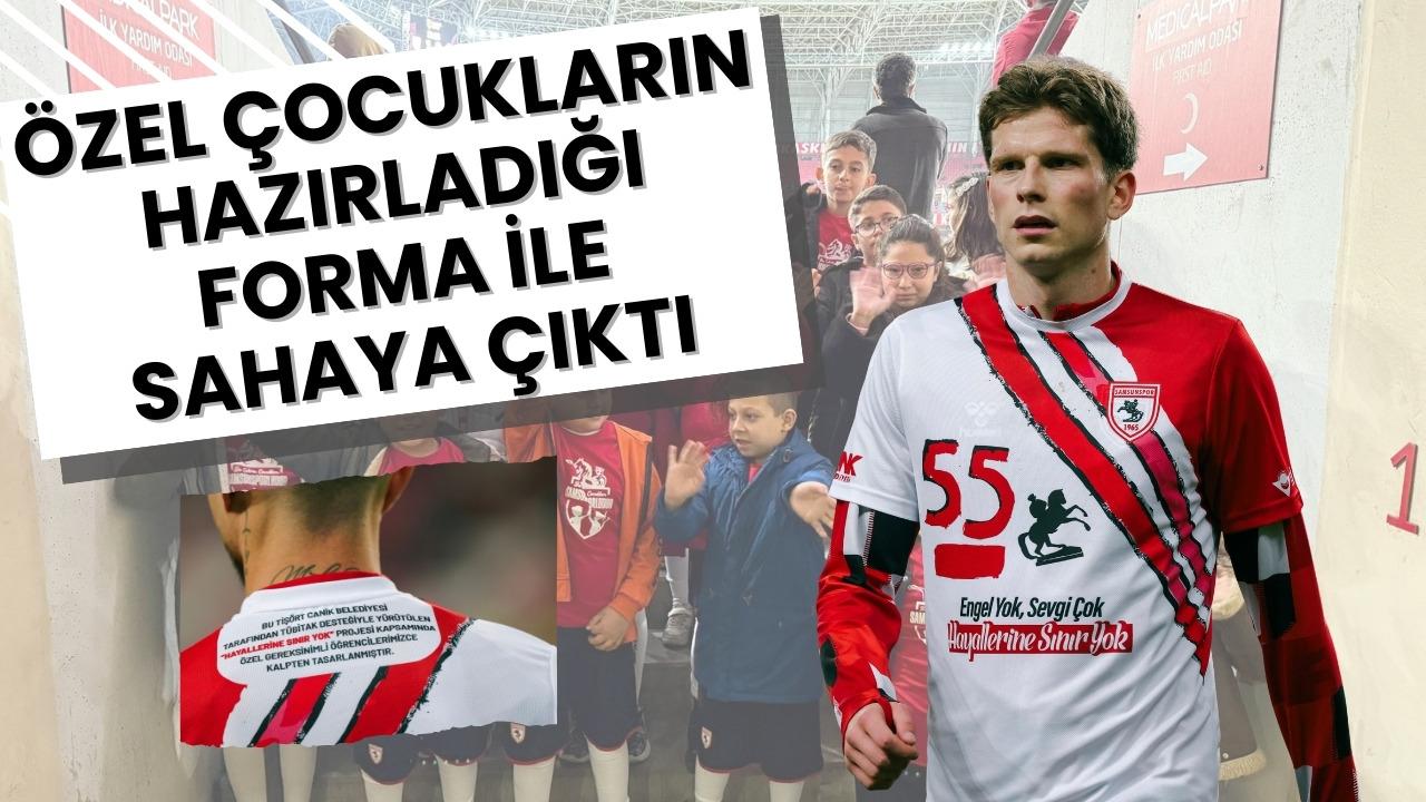 Samsunspor, özel çocukların Hayallerine Sınır Yok diyerek tasarladığı formalarla sahaya çıktı