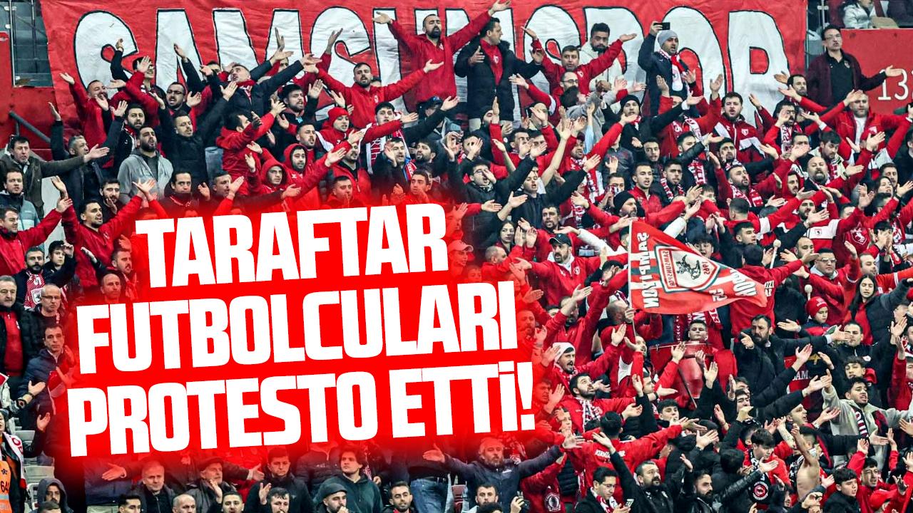 Samsunspor taraftarından futbolculara ıslıklı protesto