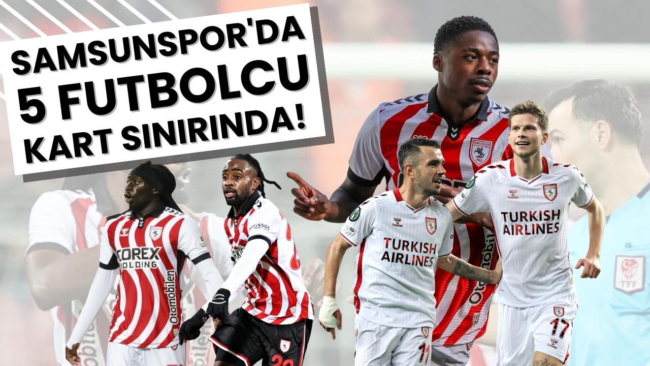 Samsunspor'da 5 futbolcu sarı kart sınırında! Başakşehir maçında 4 oyuncu eksik