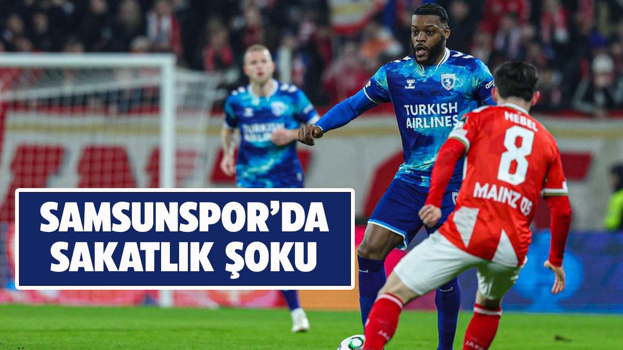 Samsunspor'da Ntcham Mainz maçında sakatlandı