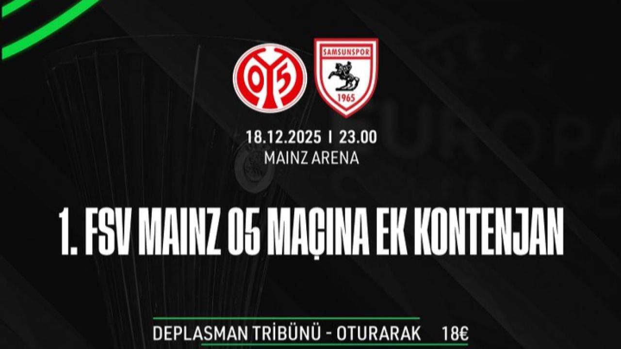 Samsunspor’dan Mainz maçı açıklaması! Ekstra biletler pazartesi günü satışa çıkacak