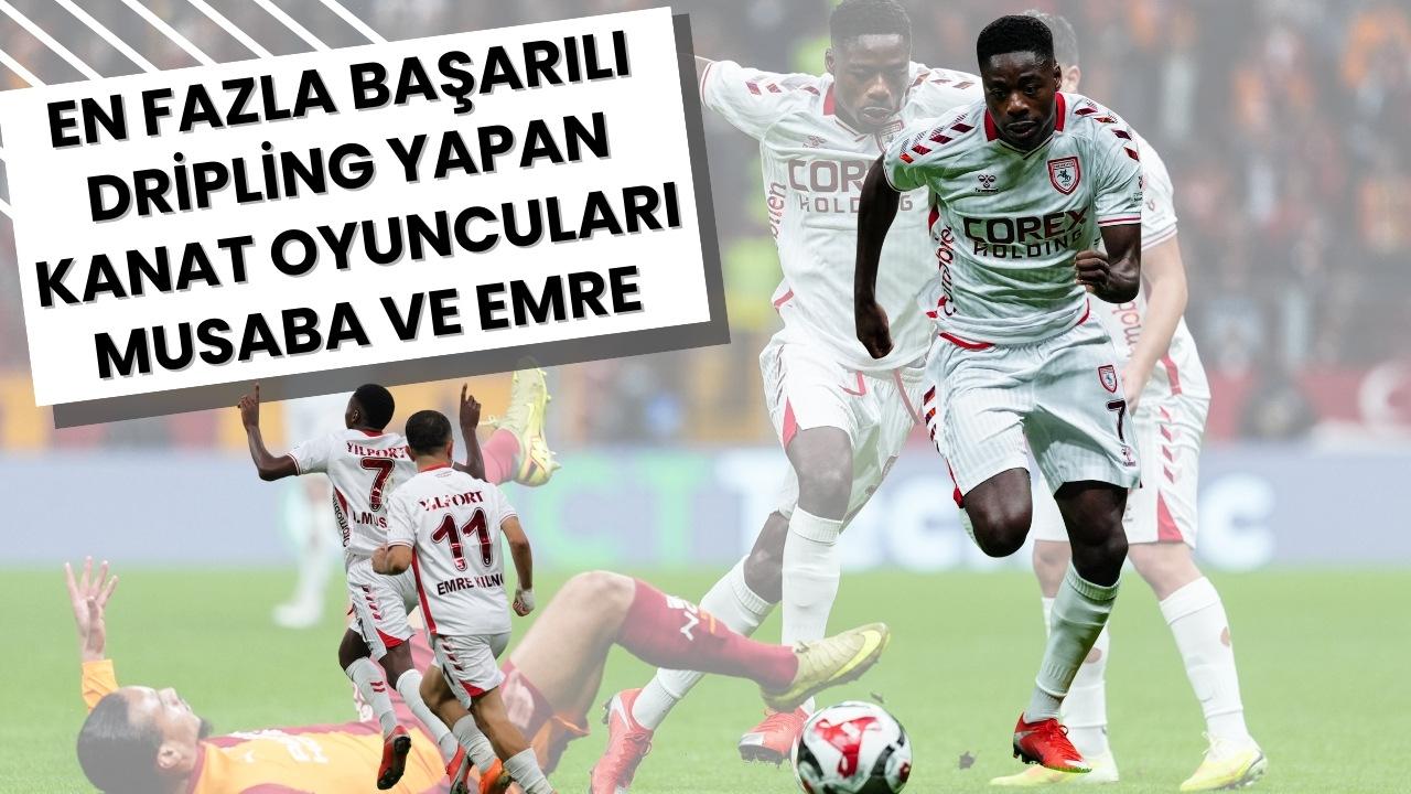 Samsunspor'dan Musaba Süper Lig’in en fazla başarılı dripling yapan kanat oyuncusu oldu