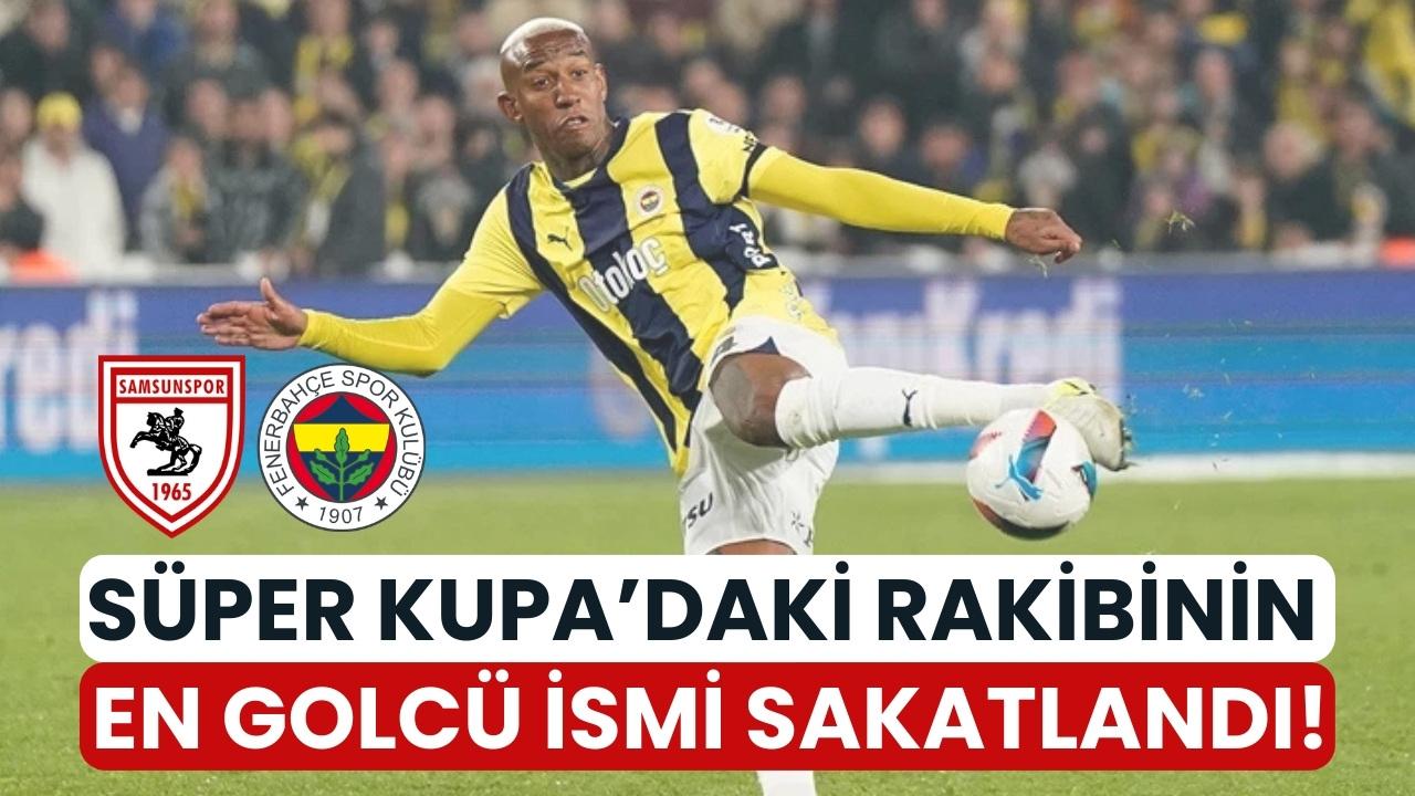Samsunspor'un Süper Kupa'daki rakibi Fenerbahçe'de Talisca sakatlandı