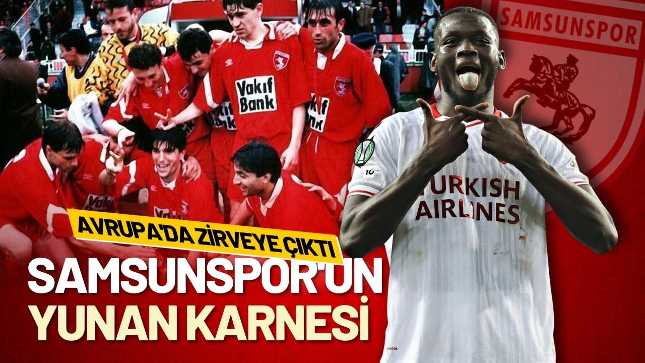 Samsunspor'un Yunanistan takımlarına karşı hangi sonuçları aldı?